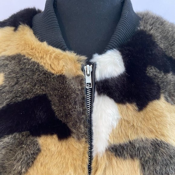 Bagatelle Multicolor Faux Fur Lined Jacket NWOT Women's Size Large - Picture 2 of 16